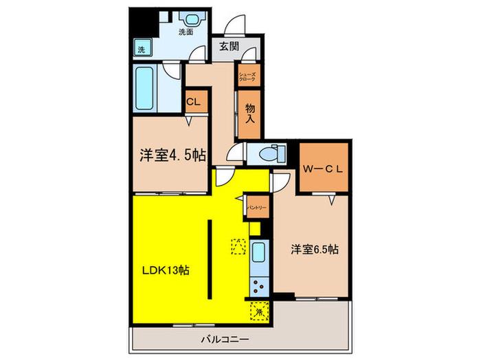 ガーデンテラス(2LDK/1階)の間取り写真