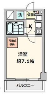 ストーク千川(1K/1階)の間取り写真