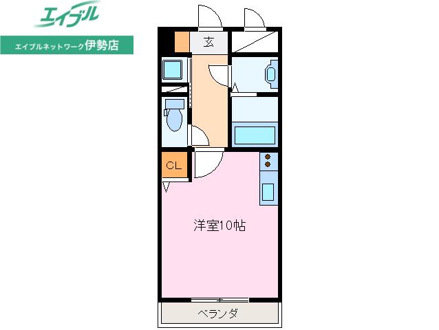 PARK RESIDENCE 河崎(ワンルーム/5階)の間取り写真
