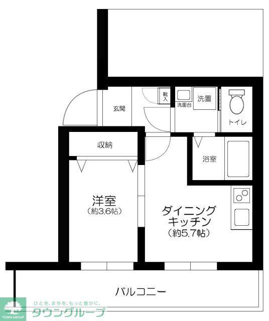 THE RESIDENCE NIHONBASHI(1DK/5階)の間取り写真