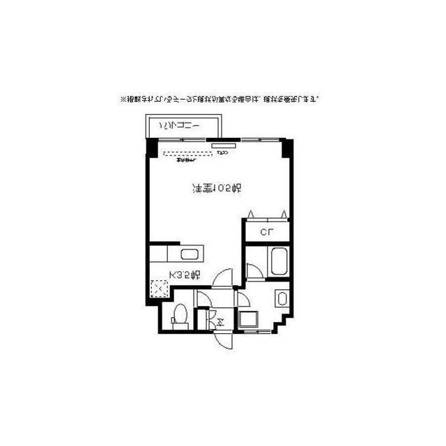 セブングラス(ワンルーム/4階)の間取り写真