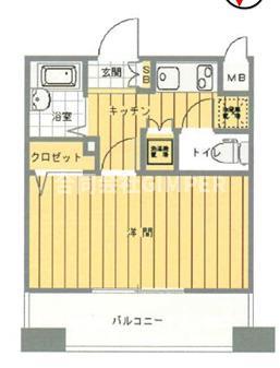 ステージグランデ文京大塚(1K/9階)の間取り写真