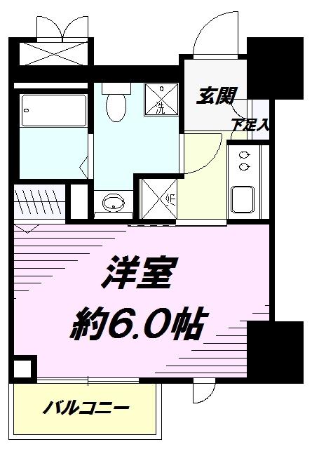 NSTAGE豊田(1K/6階)の間取り写真