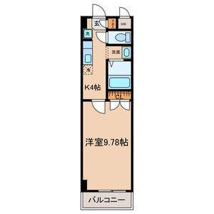 YS SQUARE(1K/2階)の間取り写真