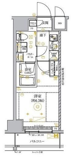 RELUXIA GRANDE 横濱吉野町(1K/10階)の間取り写真