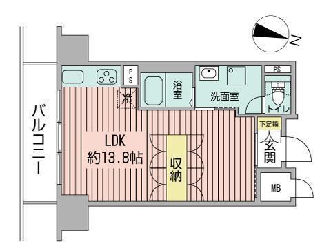 UURコート札幌南3条プレミアタワー(ワンルーム/6階)の間取り写真