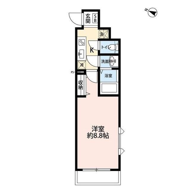 ピアコートTM大泉学園壱番館(1K/1階)の間取り写真