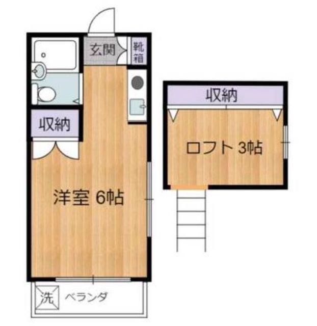 サンコーポ(ワンルーム/1階)の間取り写真