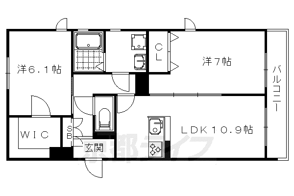 コート吉祥(2LDK/3階)の間取り写真