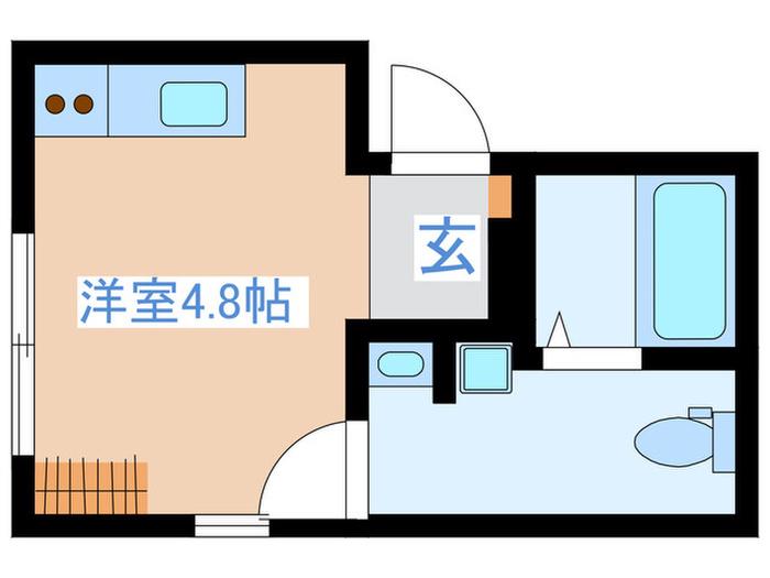 THE LATTICE 中野(ワンルーム/4階)の間取り写真