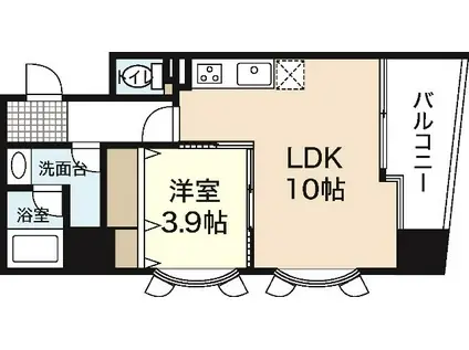 SHETLAND KUSUNOKI(1LDK/2階)の間取り写真