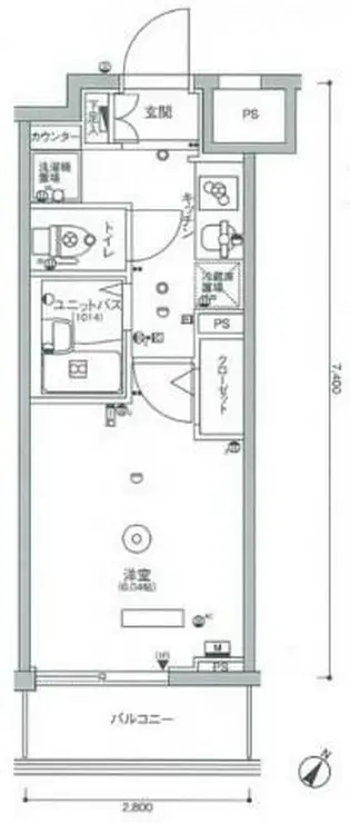 スカイコートパレス池袋 1階階 間取り