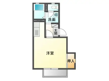 フレグランスKOYO(1K/1階)の間取り写真