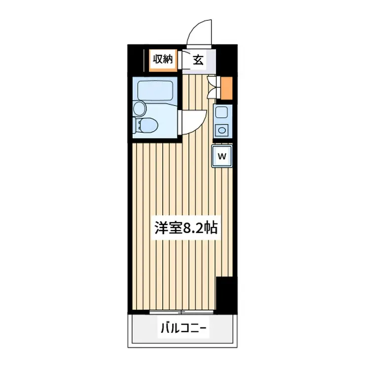 ハイツ鹿島の森 2階階 間取り