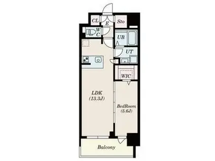 S-RESIDENCE佐賀天神ALINE(1LDK/8階)の間取り写真