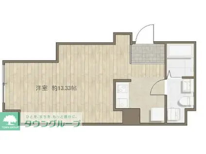 第2荒野ビル(ワンルーム/2階)の間取り写真