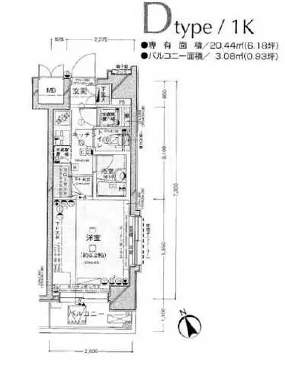 パレステュディオDimt大森 10階階 間取り