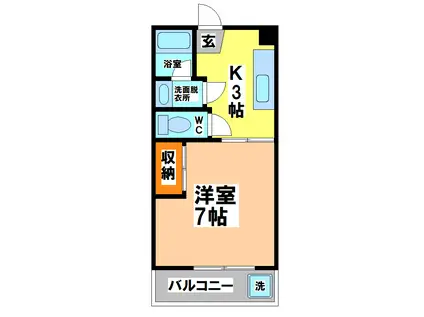 ソフィア吉祥寺(1K/3階)の間取り写真