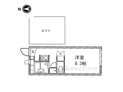 レオパレスR169SAKURAI(1K/2階)の間取り写真