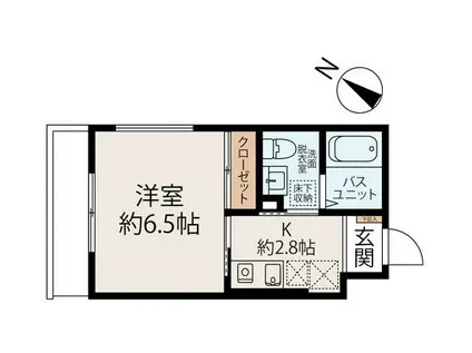 コンフォートメゾン(1K/1階)の間取り写真