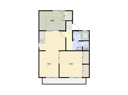 レジデンスオリーブ A(3DK/1階)の間取り写真