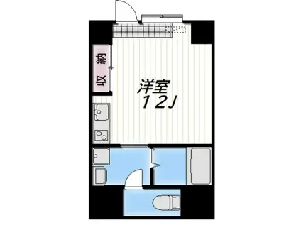 Fマンション(ワンルーム/1階)の間取り写真