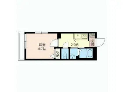 EXCEL・U(1K/1階)の間取り写真
