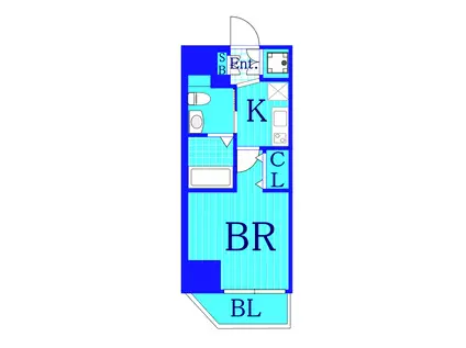 ベルグレードワイエス(1K/7階)の間取り写真
