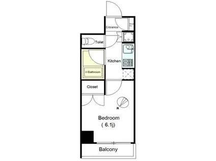 EL VIENT EARTH SUMIDA-AZUMA(1K/6階)の間取り写真