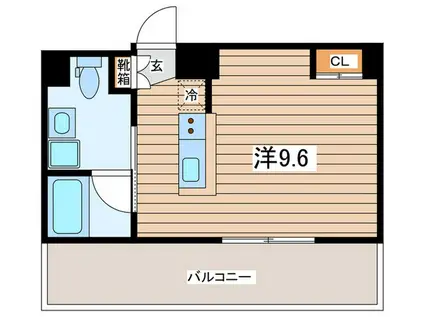 SPATIE OKURAYAMA(ワンルーム/4階)の間取り写真