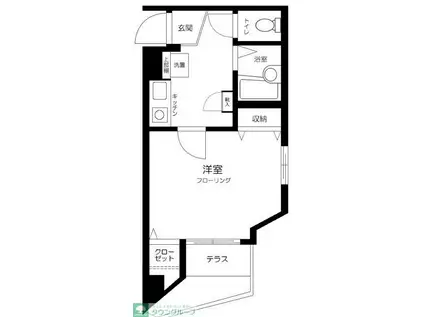 アーバヒルズ高円寺(1K/1階)の間取り写真