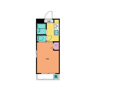 大分ユースコーポ(1K/3階)の間取り写真