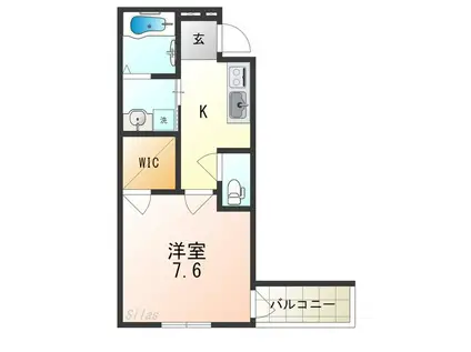 フジパレス中加賀屋VI番館(1K/2階)の間取り写真