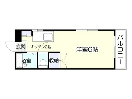 ジュエル城西(ワンルーム/1階)の間取り写真