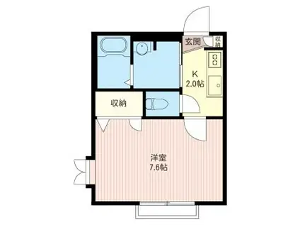 シャーメゾンMAPLE(1K/1階)の間取り写真