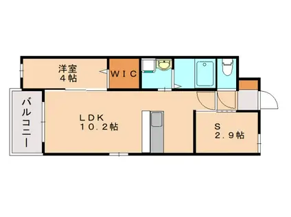 LIFEFIELD多々良(1SLDK/3階)の間取り写真