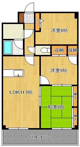 ギャラン中井(3LDK/9階)の間取り写真