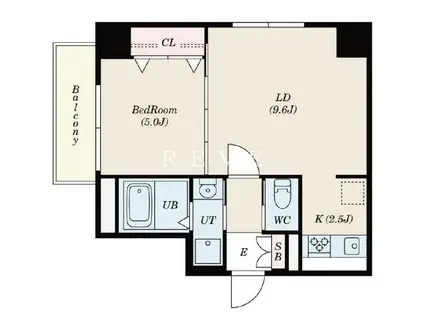 彰文居 FRECOA向丘(1LDK/8階)の間取り写真