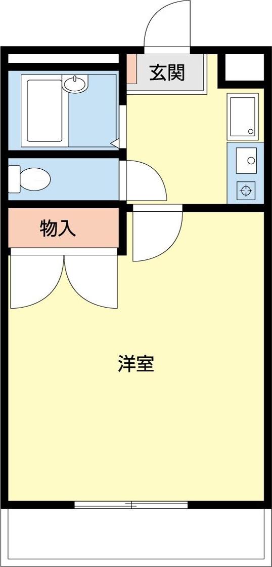 パレス野田(ワンルーム/1階)の間取り写真