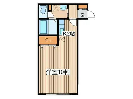 セフィーラ21(1K/4階)の間取り写真