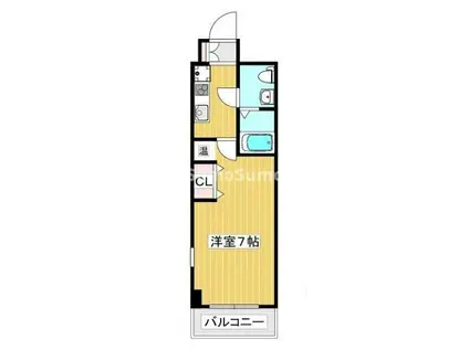 マロワール神戸(1K/14階)の間取り写真