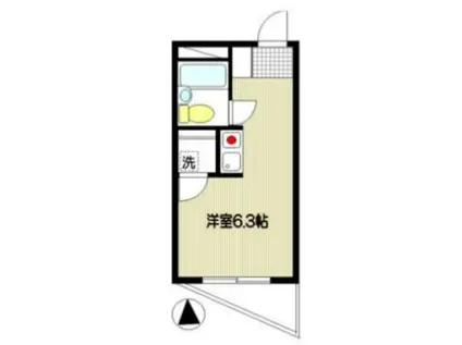 ダジュール生田(ワンルーム/4階)の間取り写真