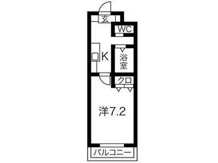A・CITY志段味(1K/3階)の間取り写真