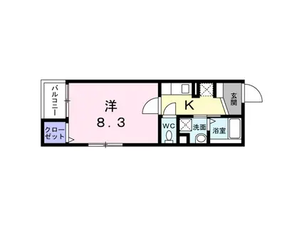 プレサンス心斎橋ニスト(1LDK/14階)の間取り写真