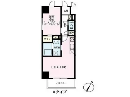 グレイス柳橋(1LDK/4階)の間取り写真