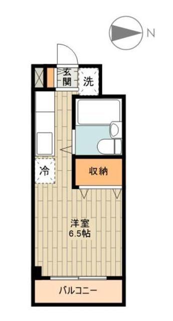 エステートピアIIIモリタ(1K/3階)の間取り写真