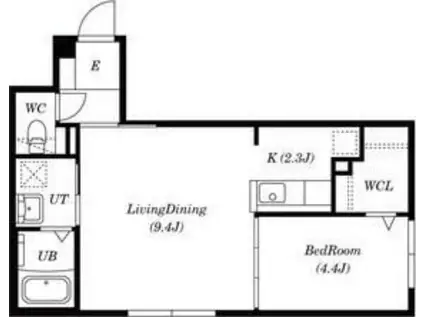 RIRUJYU HOKUDAIMAE(1LDK/2階)の間取り写真