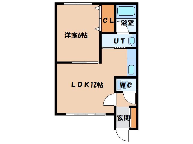 追分パーソンズ(1LDK/2階)の間取り写真