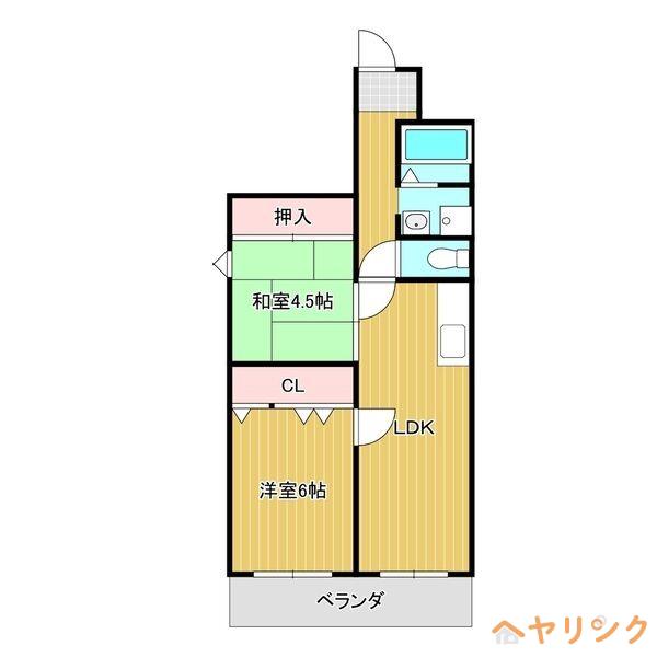リアライズ矢田川(3LDK/8階)の間取り写真