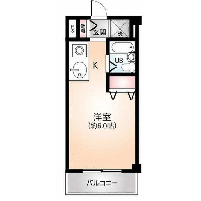 KSハウスII(ワンルーム/2階)の間取り写真